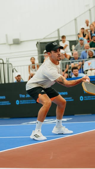 Jaume playing pickleball, from the @jaumemvich and @majorleaguepb Instagram reel.